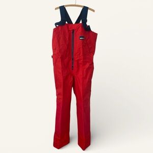 MUSTO EUC/LN AERO Offshore Sailing Bib Pants Red Marine Foul Weather Gear